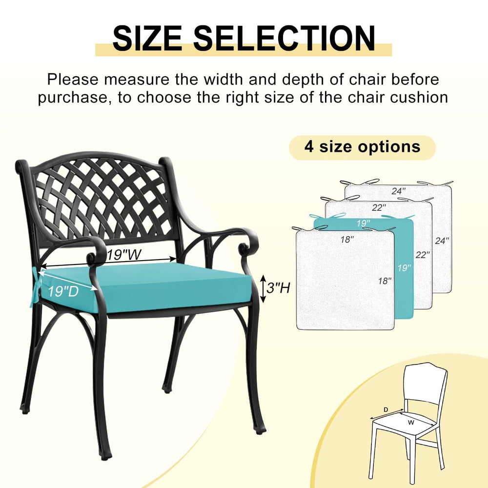 downluxe sewn ties fastened to chair showing secure non-slip attachment during use
