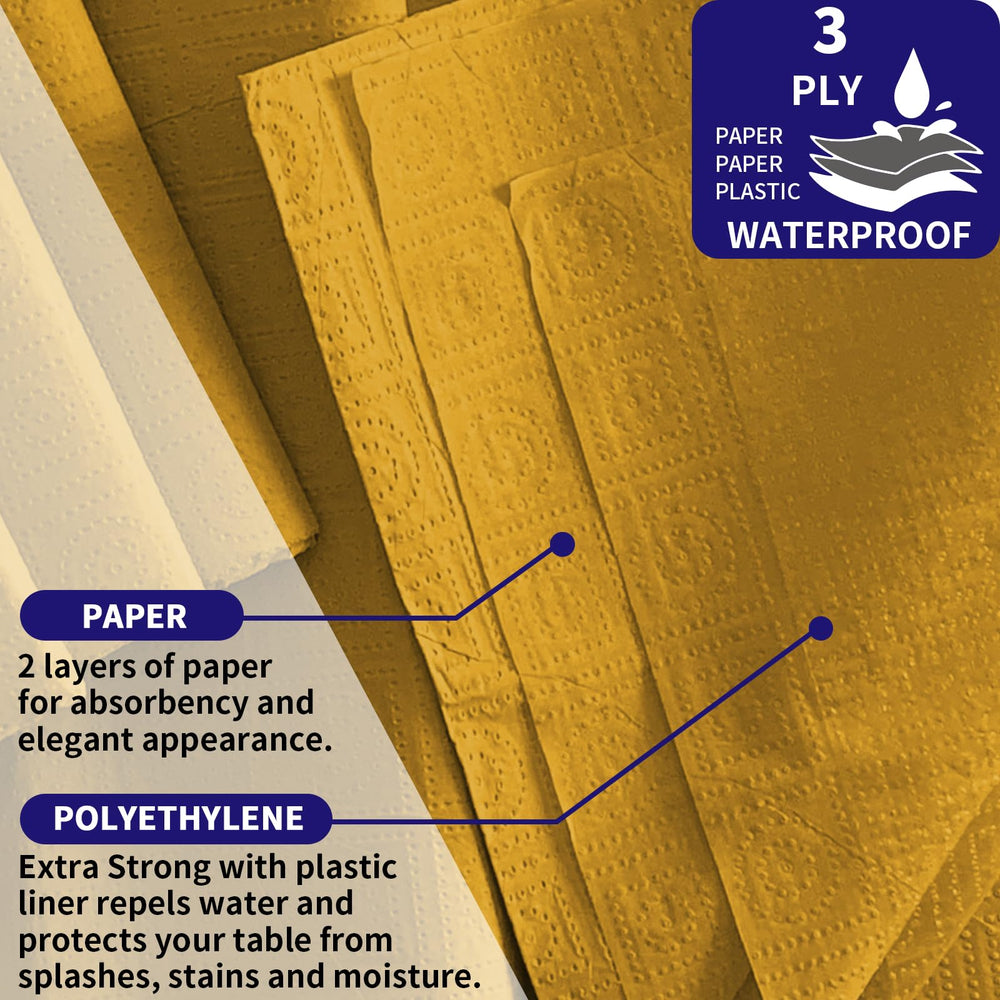 Dozobeede close-up of gold paper texture showing soft, refined finish