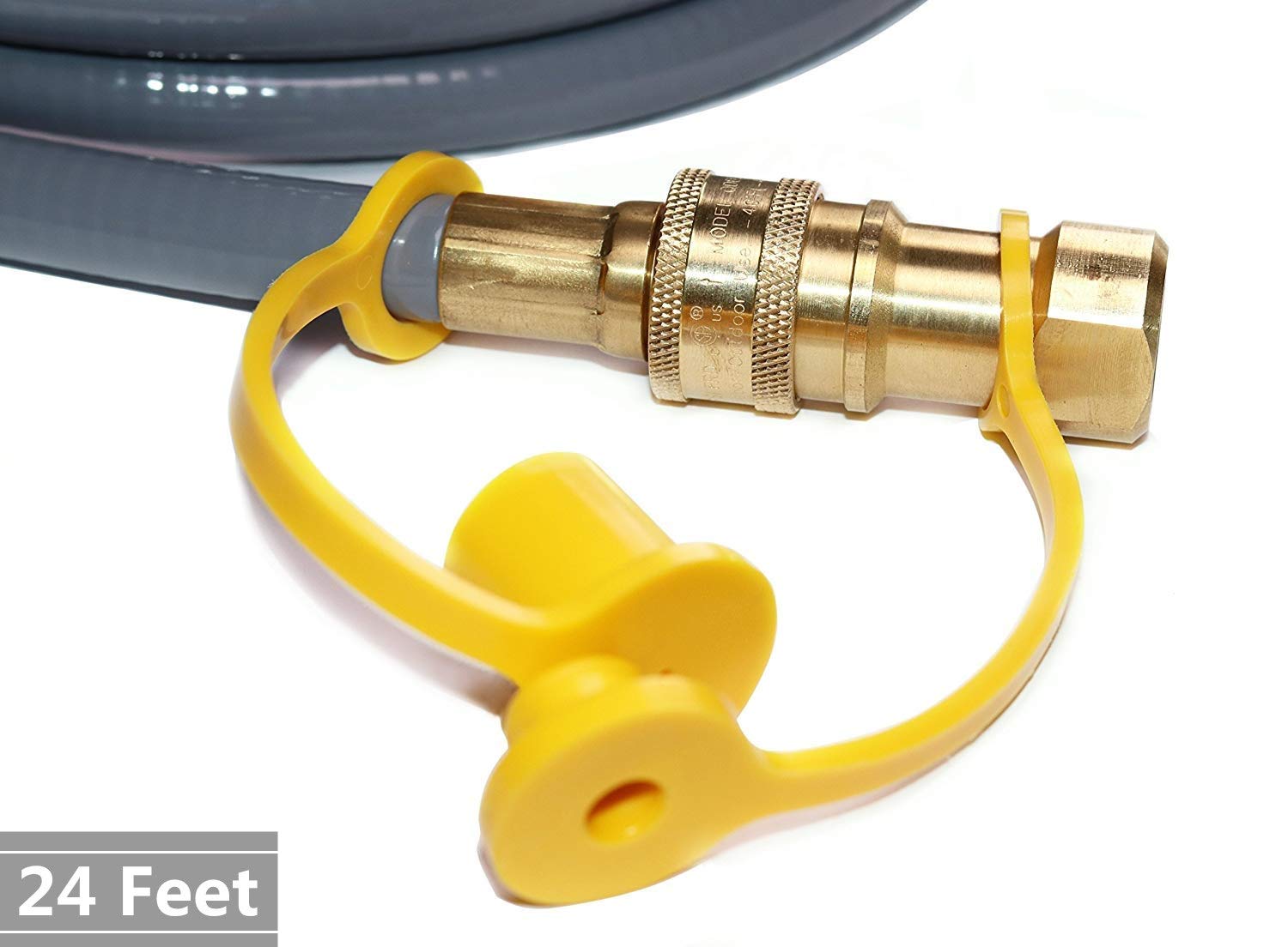 DOZYANT close-up of solid brass quick-connect fittings for leak-resistant join