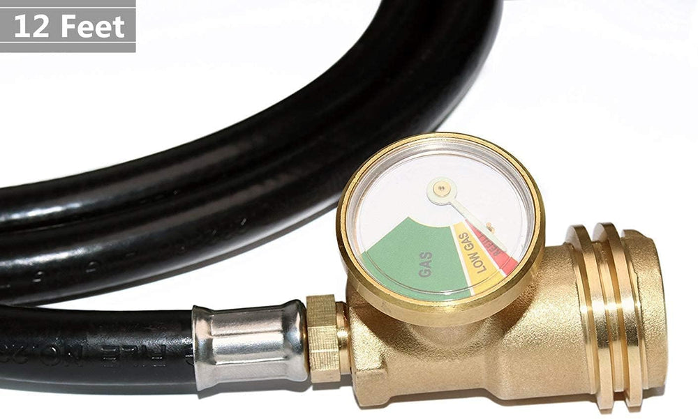 DOZYANT hose connected to a grill showing stable in-use performance