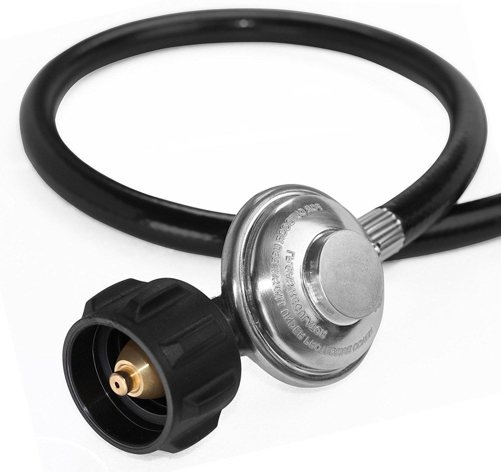 DOZYANT connected to a fire pit showing safe outdoor heating placement benefit
