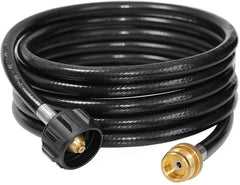 DOZYANT front view of 18 ft hose showing full length and connectors, reliable outdoor use