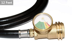 DOZYANT full 12 ft hose laid out to show extended reach and flexibility