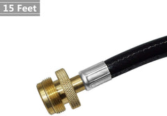 DOZYANT rubber hose texture and 15-foot length for flexible placement advantage