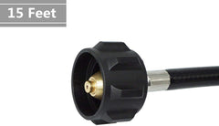 DOZYANT adapter connected to a camp stove demonstrating longer run time