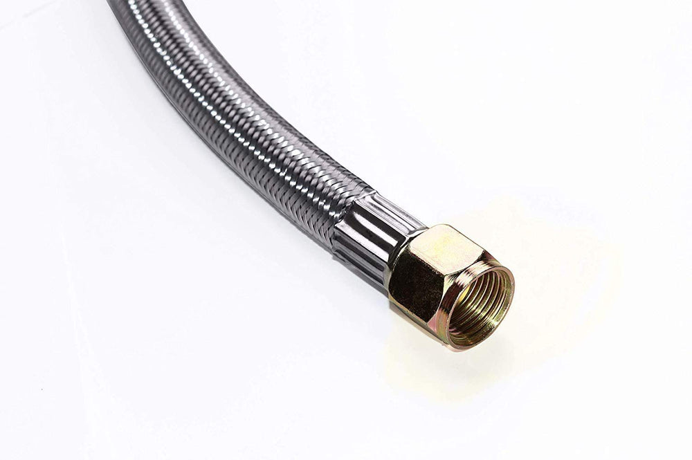 DOZYANT hose connected to outdoor grill illustrating easy tool-less installation