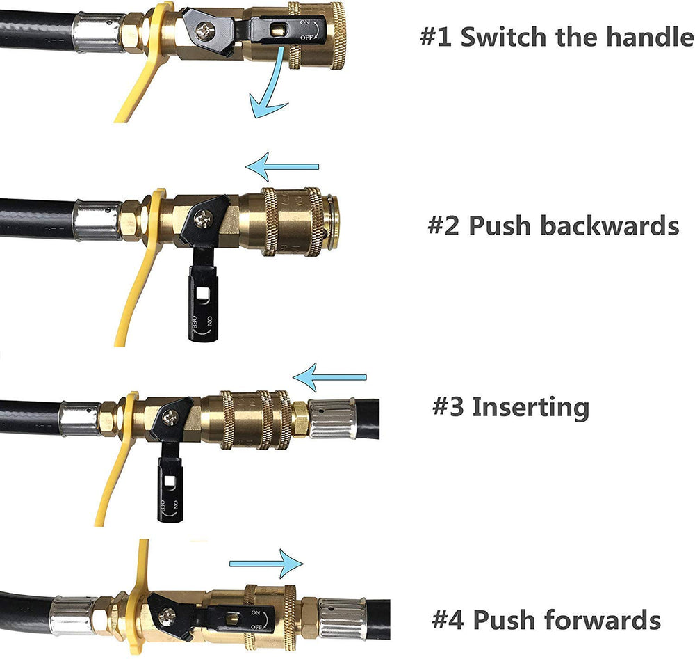 DOZYANT coiled hose packed for storage showing space‑saving convenience