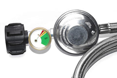DOZYANT regulator with built-in tank gauge, lets you monitor propane level