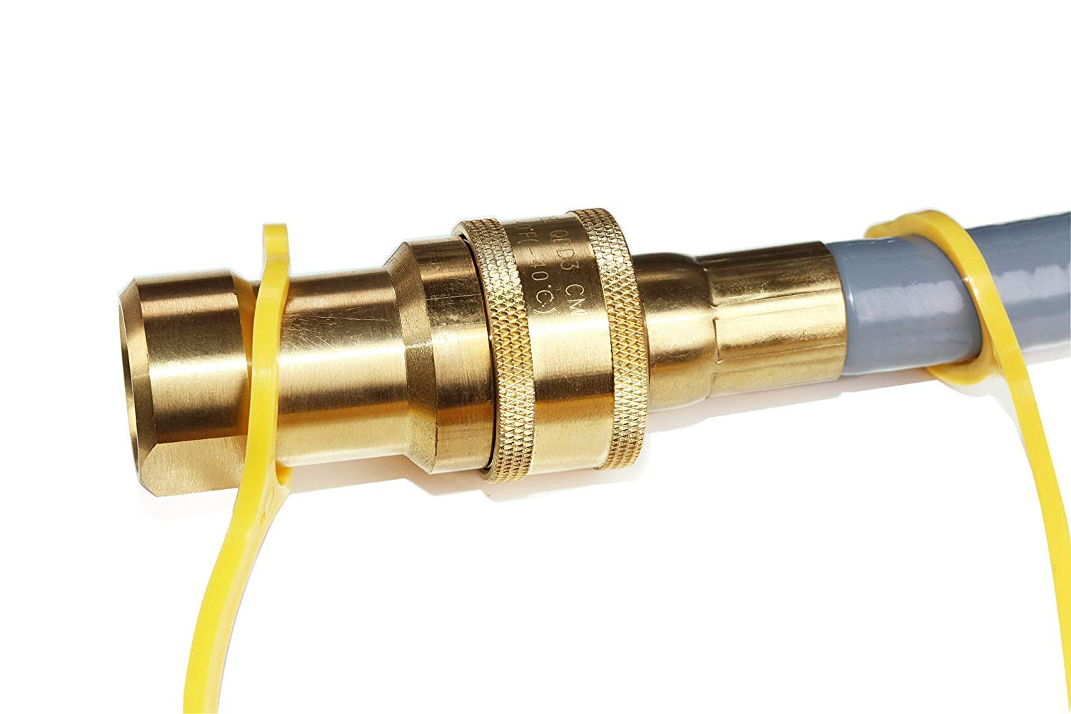 DOZYANT hose next to ruler for scale showing accurate 12ft length for planning installation