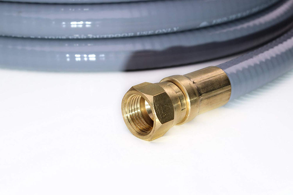DOZYANT hose next to ruler showing 24-foot length for placement planning