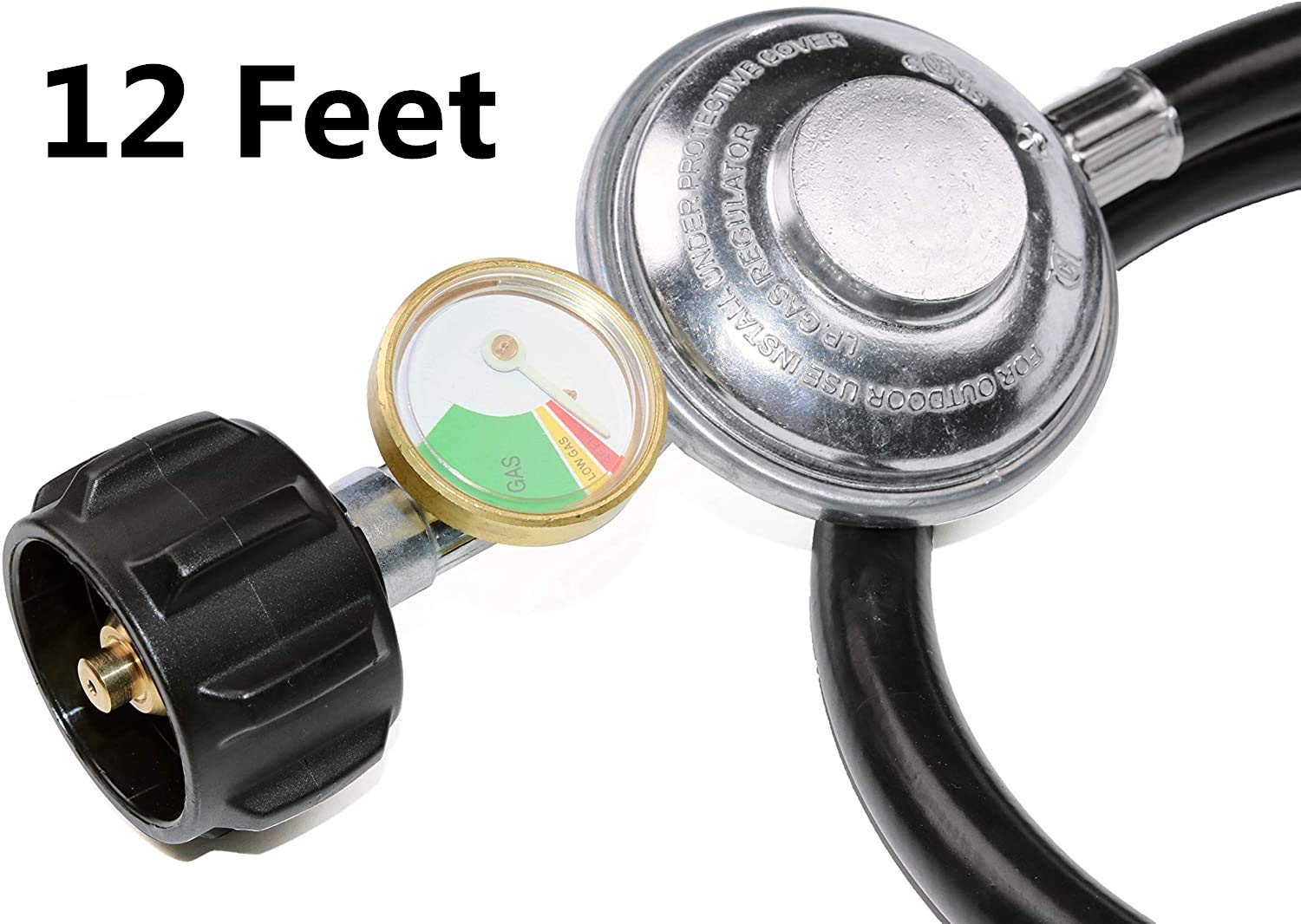 DOZYANT tank gauge detail showing readable pressure indicator for easy monitoring