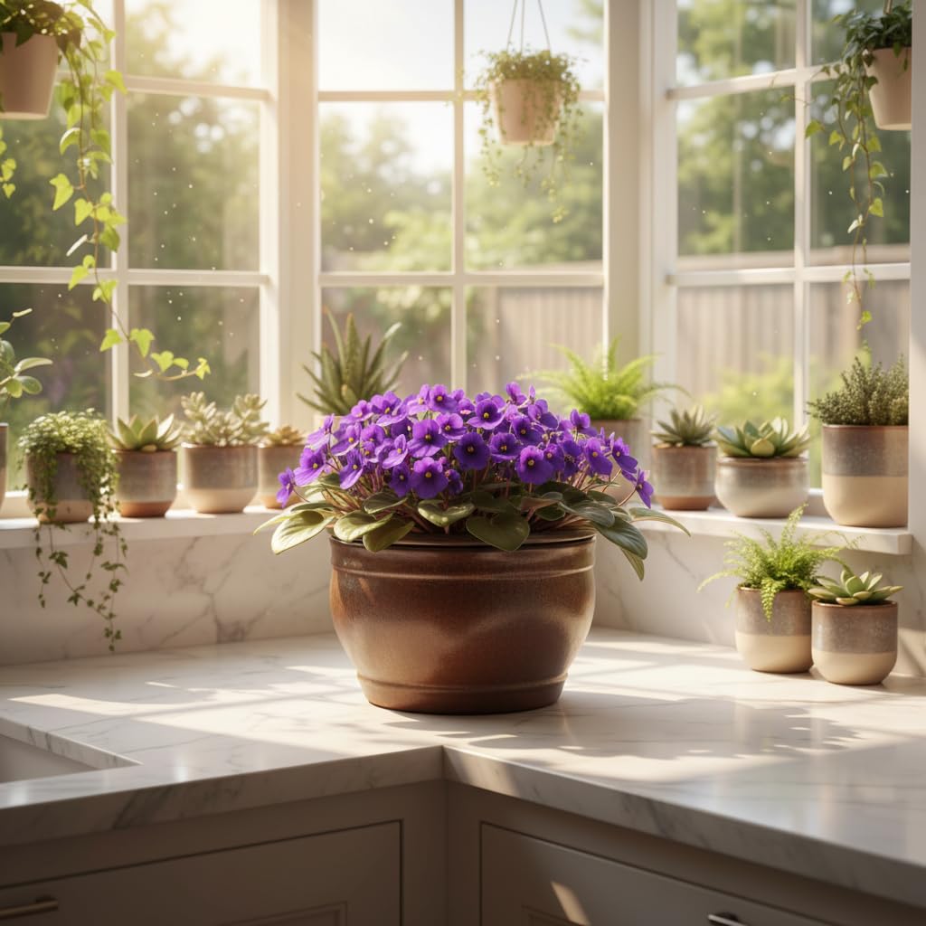 Dphagesy on office desk showing low-maintenance watering convenience