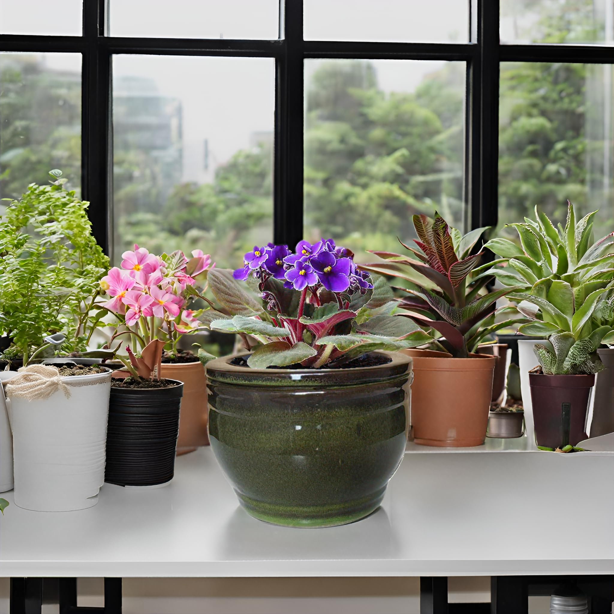 Dphagesy lifestyle table display showing decorative appeal and low-maintenance