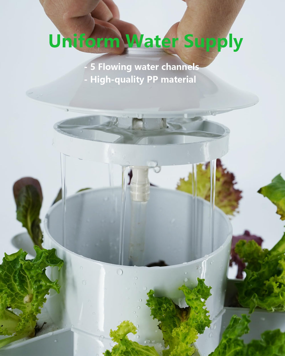 DPROOTS folding funnel in use refilling reservoir without removing bucket