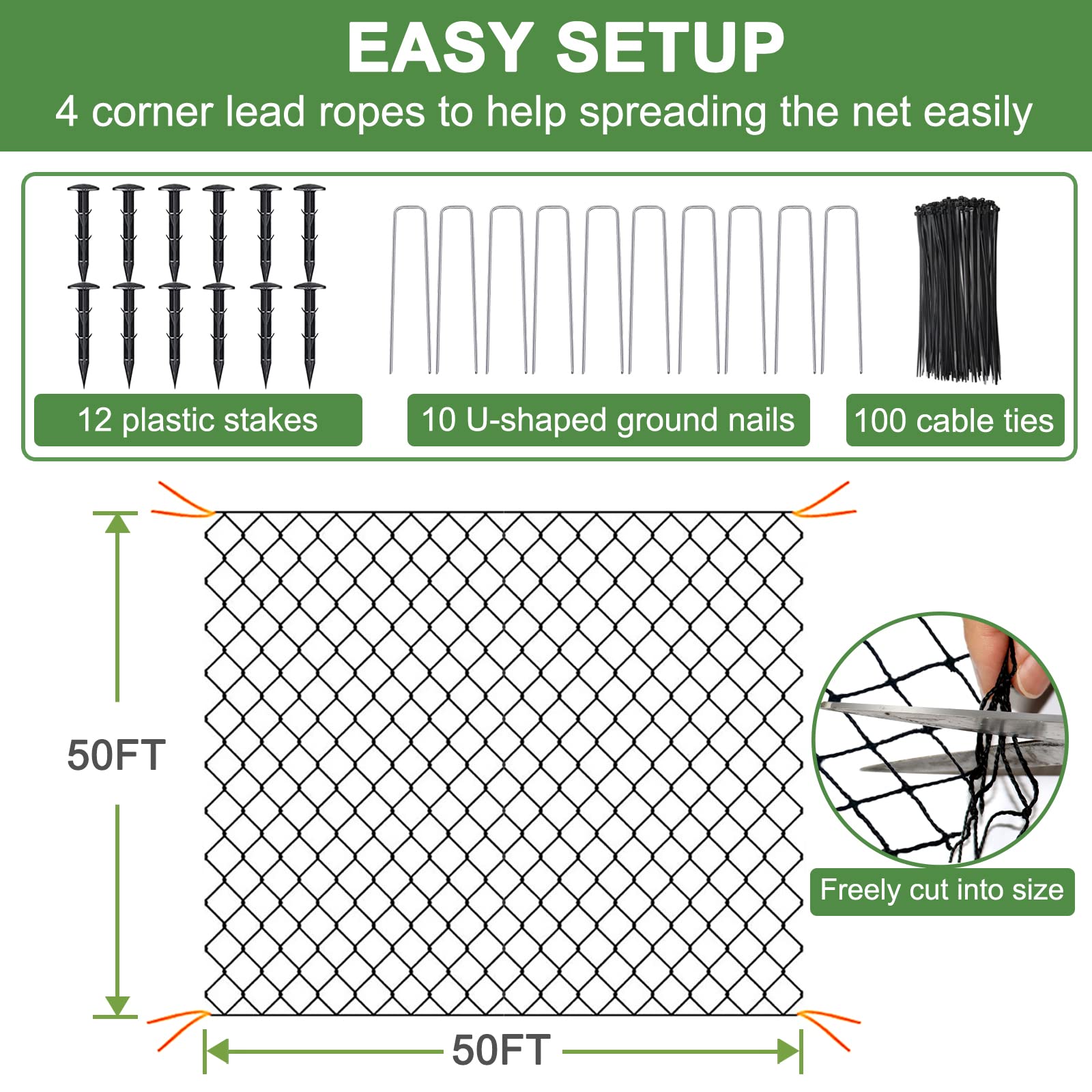 DQS netting covering berry beds protecting fruit while allowing sunlight and airflow