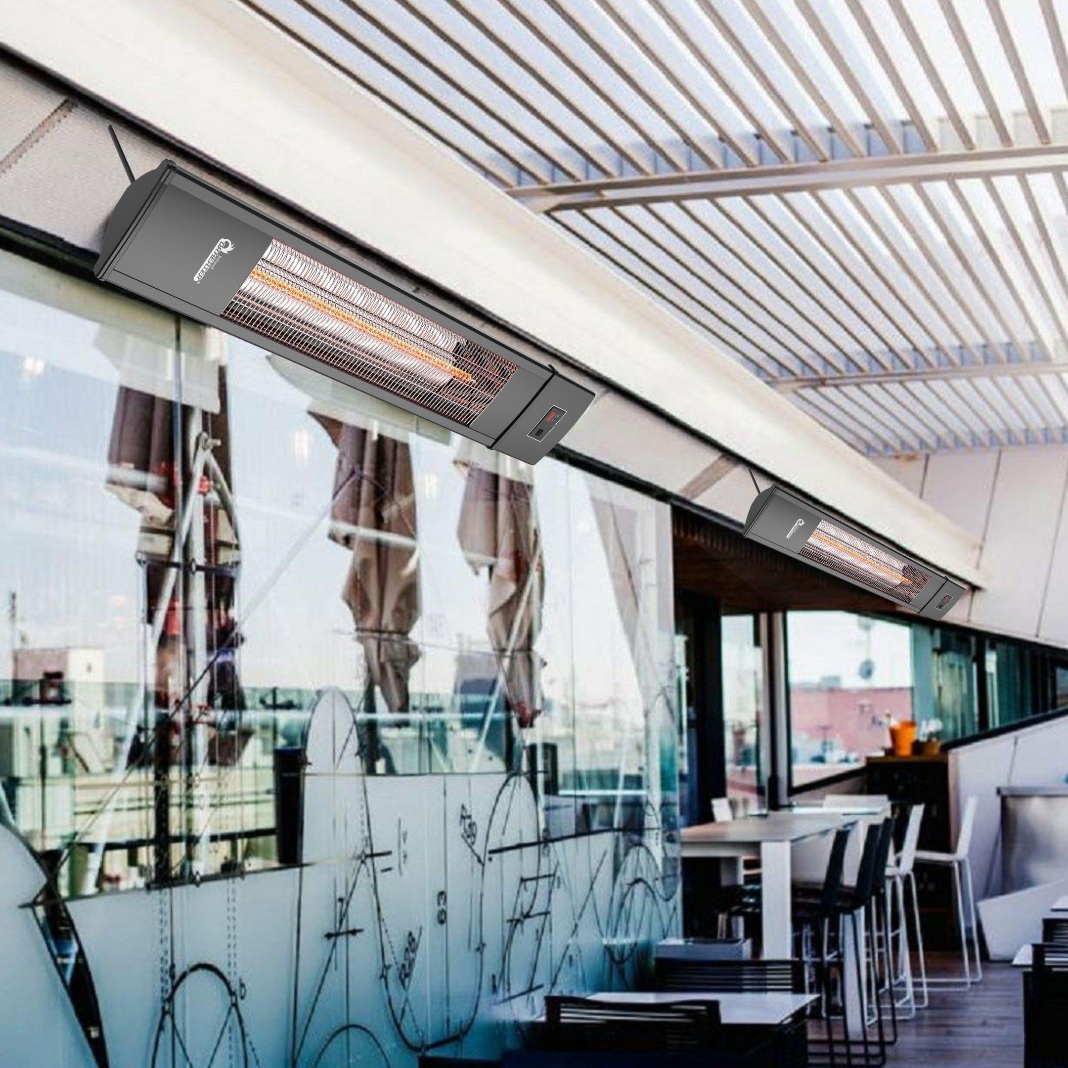 DR. INFRARED HEATER remote and control panel for convenient hands-free benefit