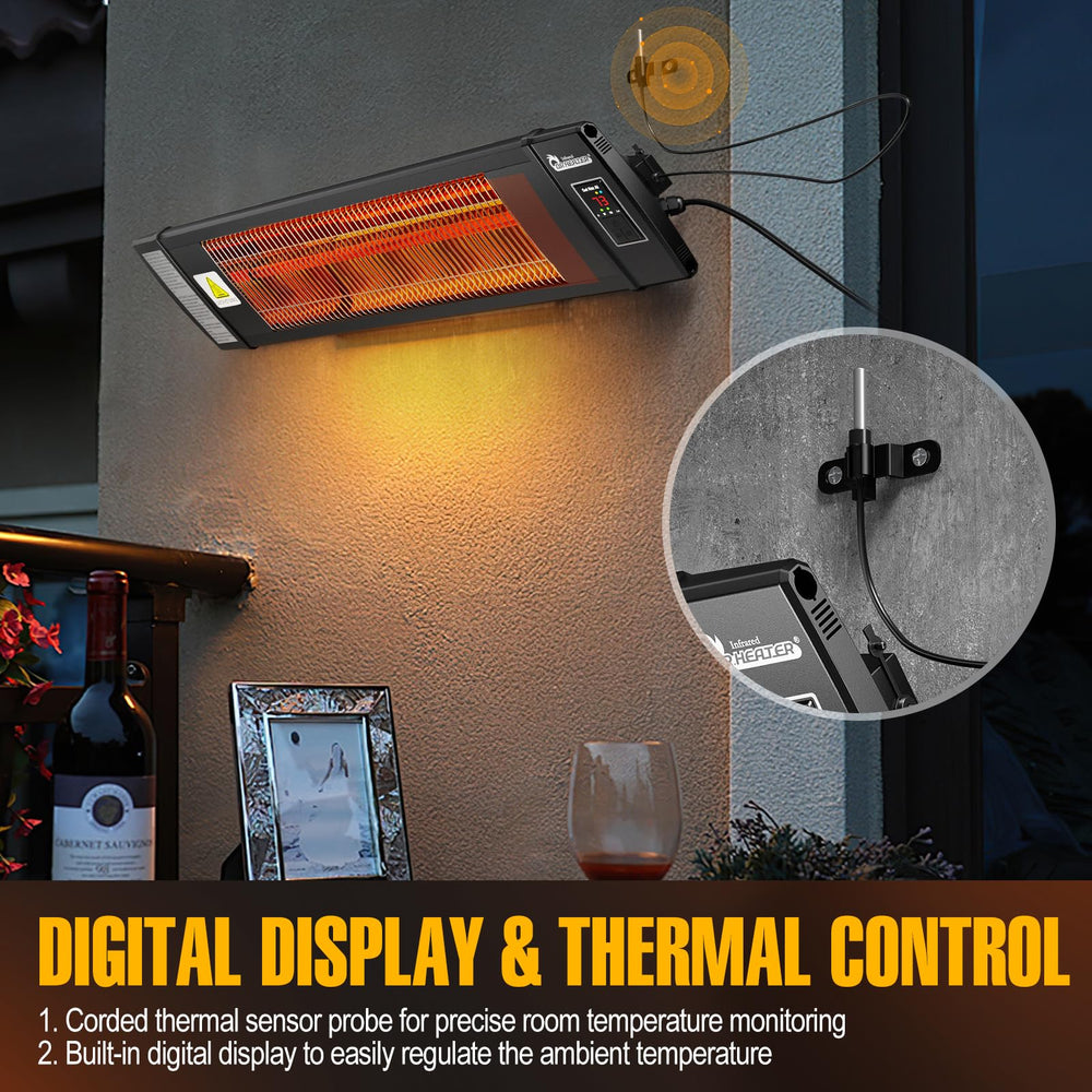 DR. INFRARED HEATER warming plants in a greenhouse providing focused plant-friendly heat