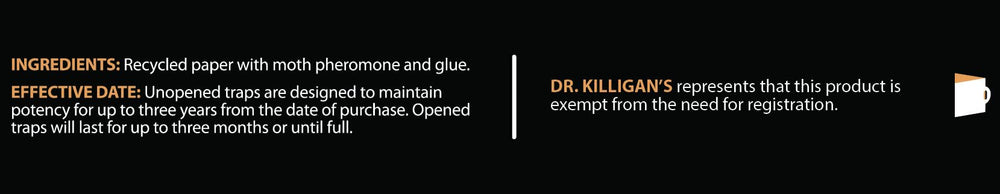Dr. Killigan's instruction diagram explaining peel-fold-place steps for quick setup
