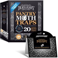Dr. Killigan's front box showing 20-count black pack and clear labeling benefit protection