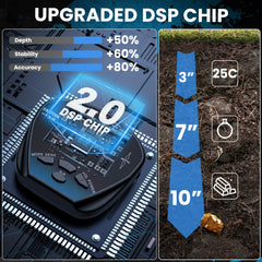 DR.ÖTEK 10-inch IP68 coil close-up showing larger coverage and deeper detection
