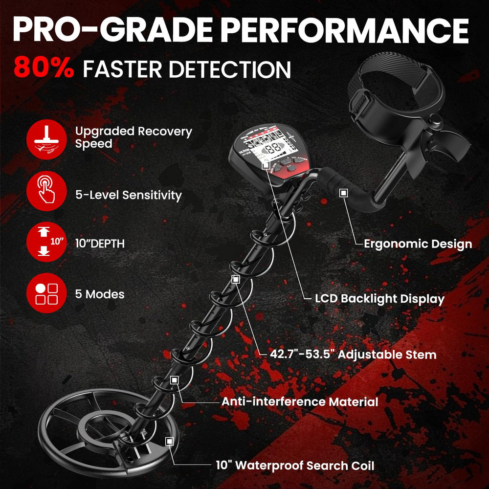 DR.ÖTEK accessories laid out, showing shovel, headphones and ready-to-use kit