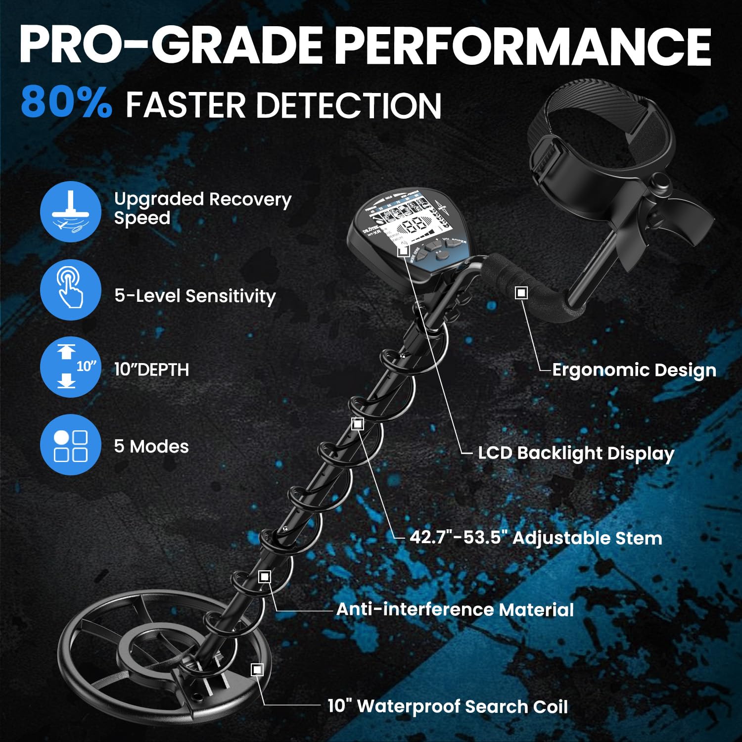 DR.ÖTEK ergonomic armrest and adjustable stem reducing arm fatigue during hunts