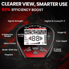DR.ÖTEK large LCD display reading target depth and type for easy decisions