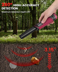 DR.ÖTEK MT6 PRO LCD close-up displaying signal bars for faster target location