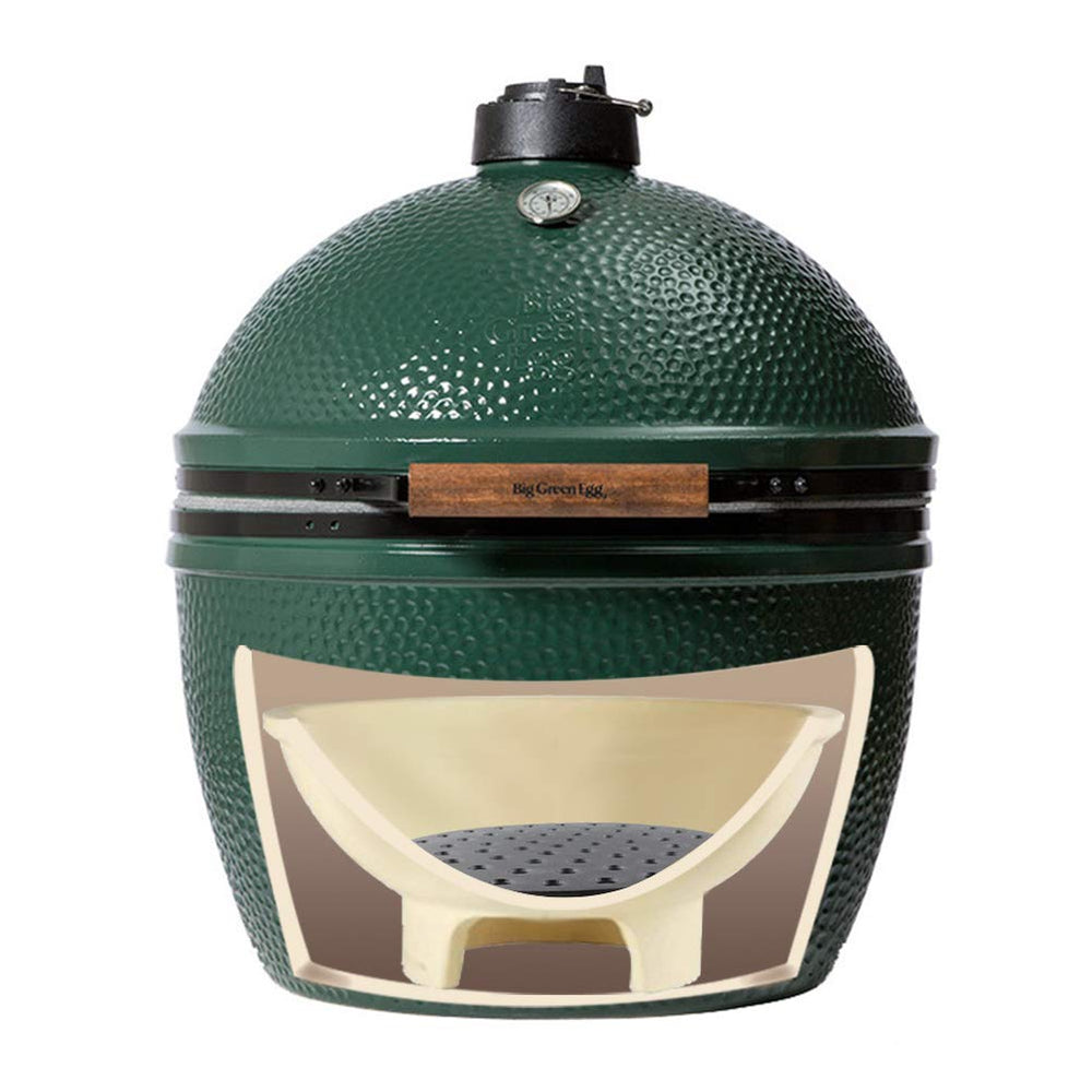Dracarys grate holding glowing charcoal for consistent heat and fuel savings