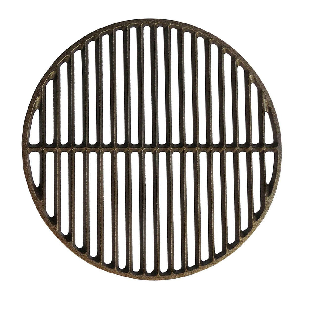 Dracarys front view of 15.5-inch cast iron grate showing full cooking surface and heavy-duty bars