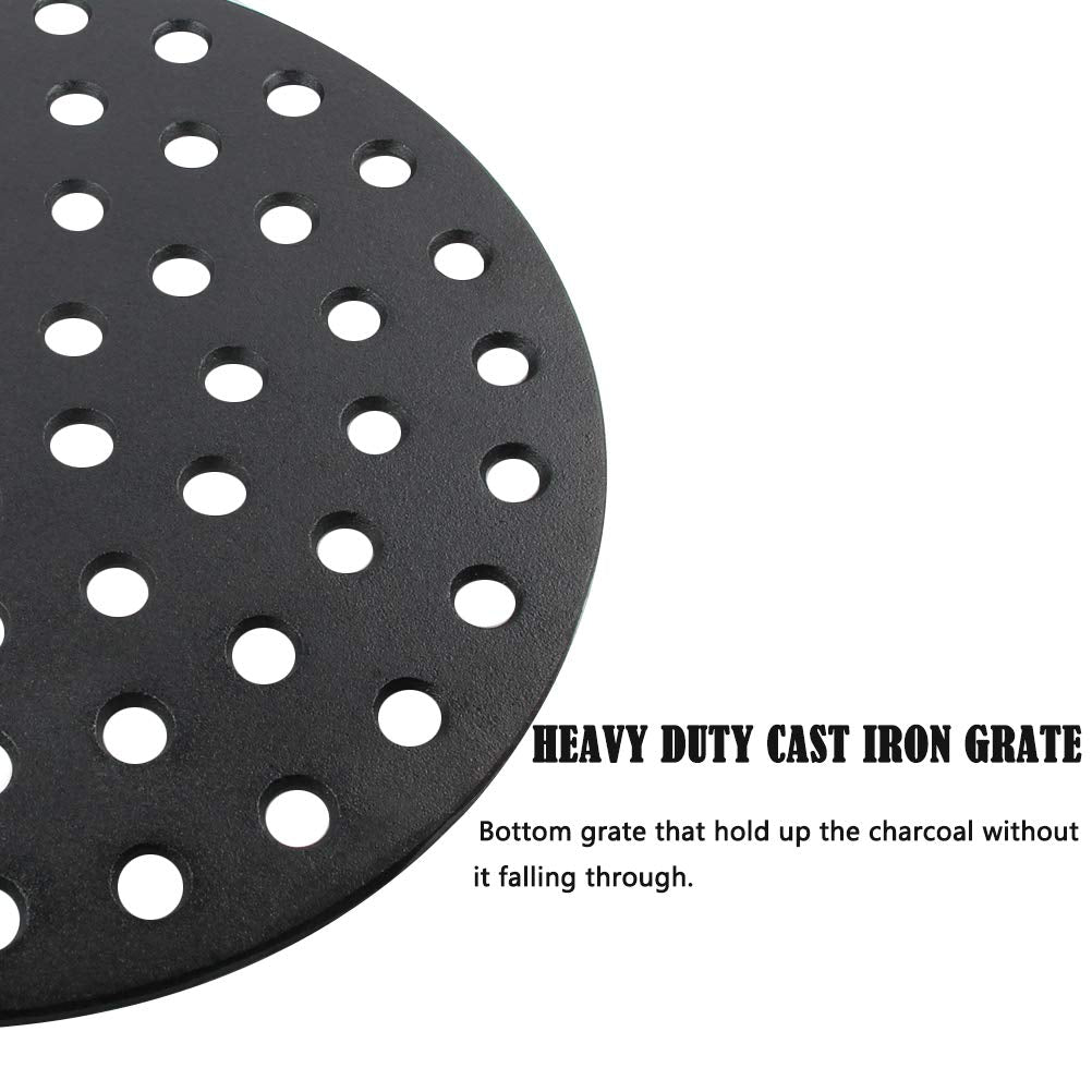Dracarys grate installed in XL Big Green Egg demonstrating improved airflow