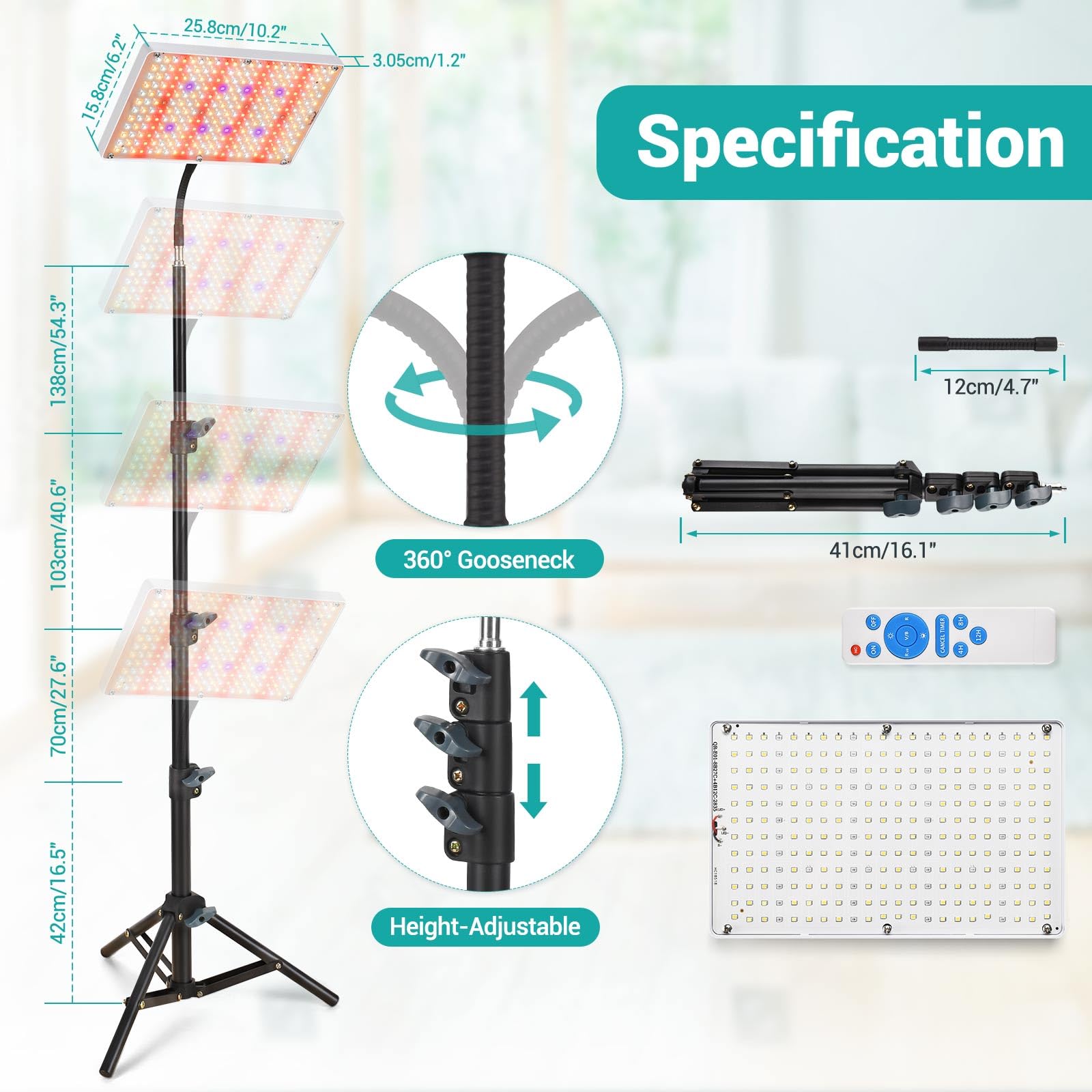 DragonLight in an indoor garden setting illuminating seedlings and mature plants for improved growth consistency benefit