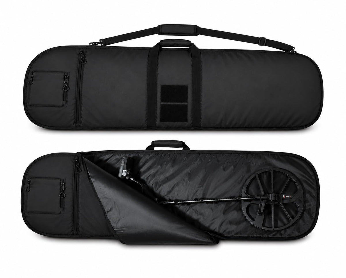 DRAGONXT front view of packed bag showing full detector protection
