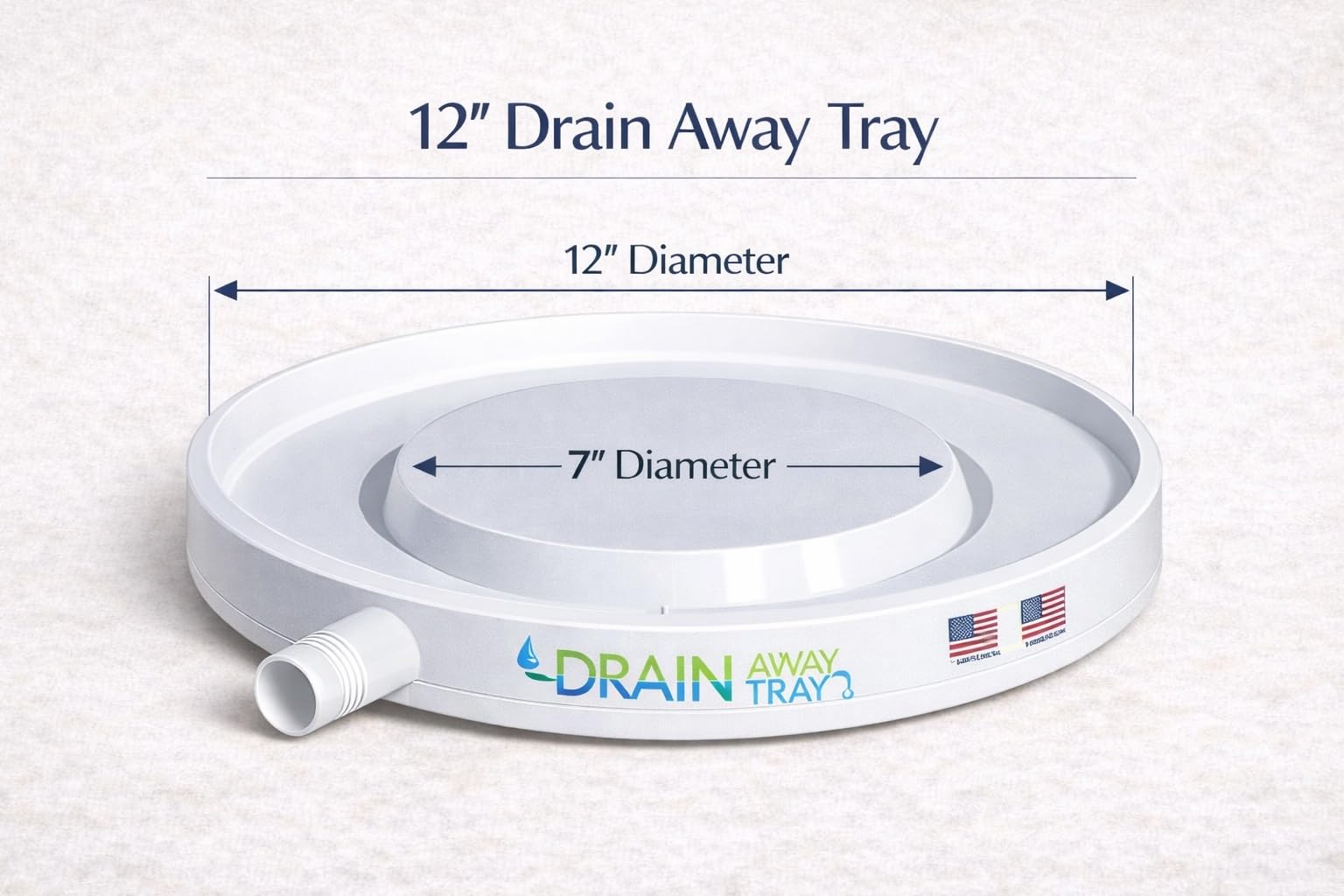 Drain Away Tray on deck outdoor scene resisting sun and preventing deck stains
