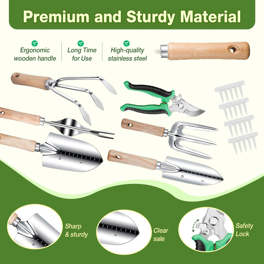 Drametic+ ergonomic wooden handle detail displaying comfortable non-slip grip