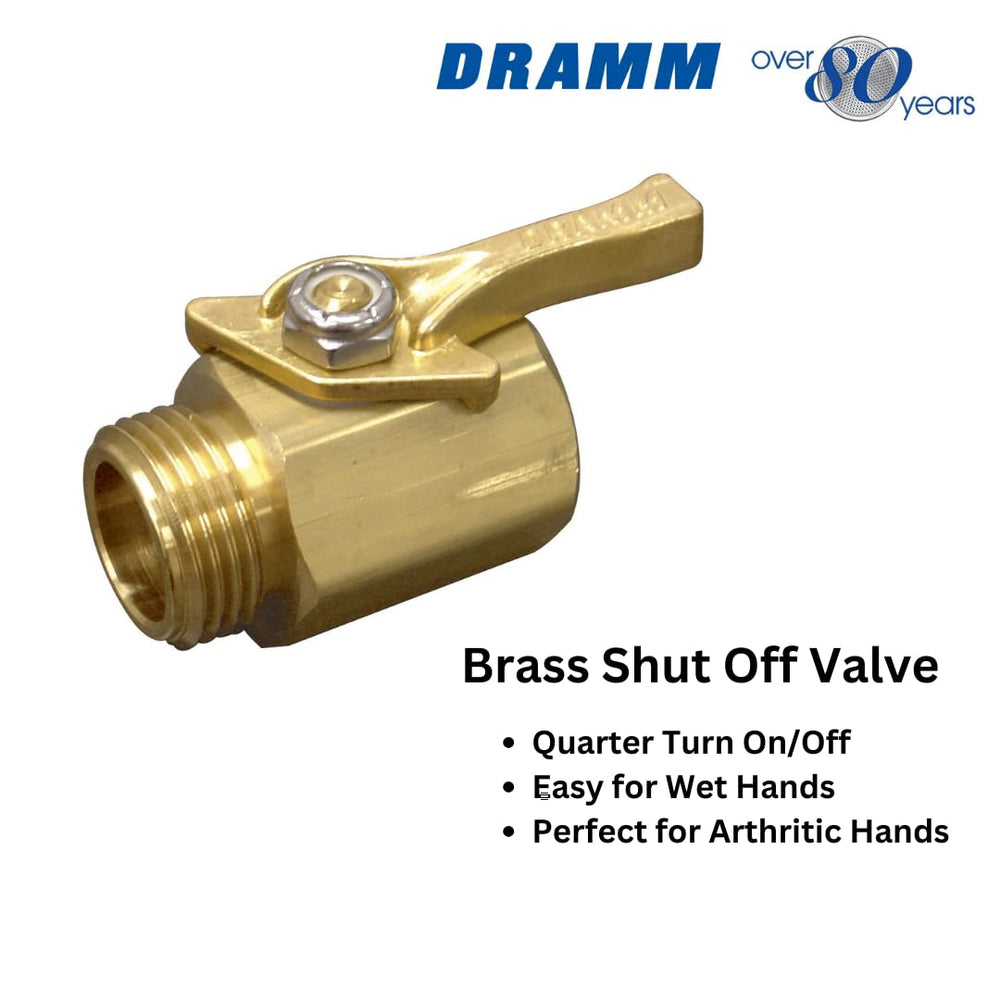 Dramm ColorMark connected to a standard hose for quick attachment benefit