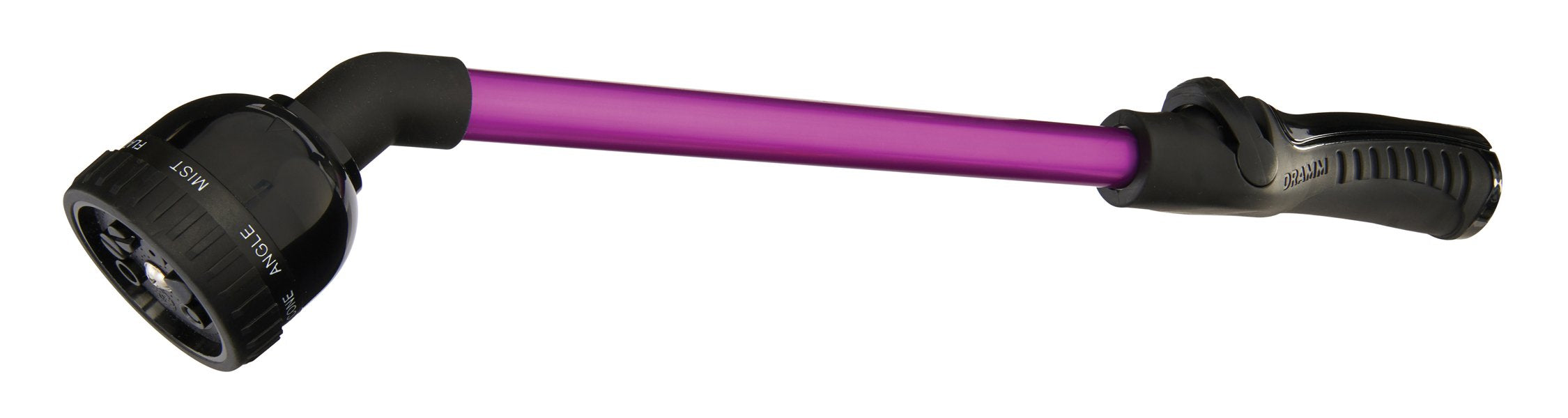 Dramm RainSelect front view showing wand and spray head, clear precise watering