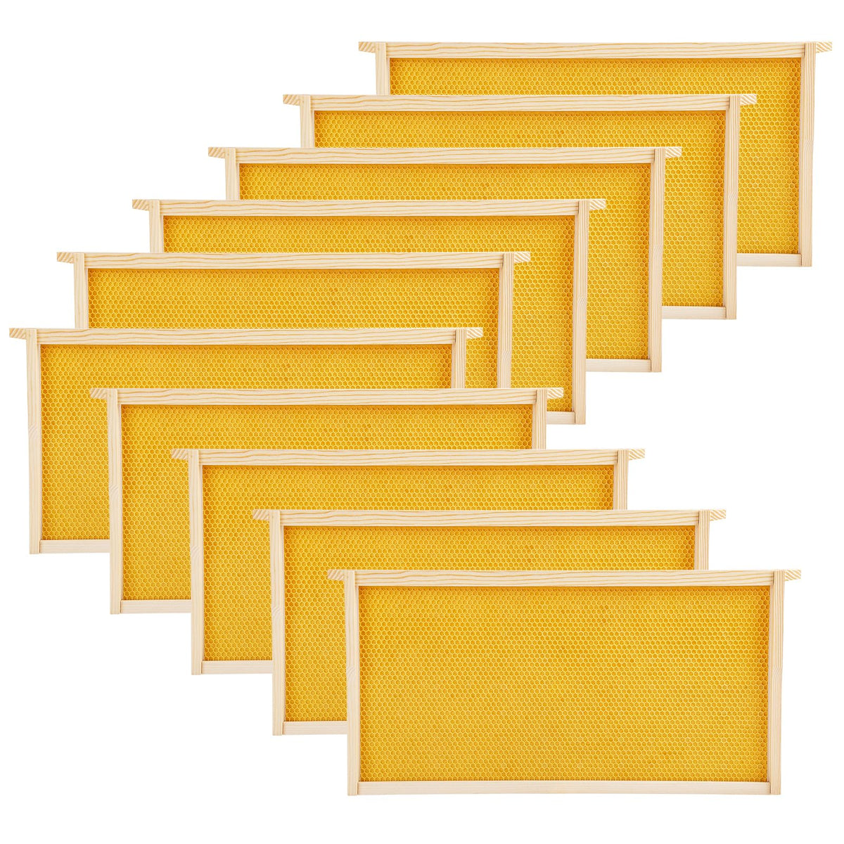 DrawPies front packaging showing ten deep frames and contents benefit easy setup