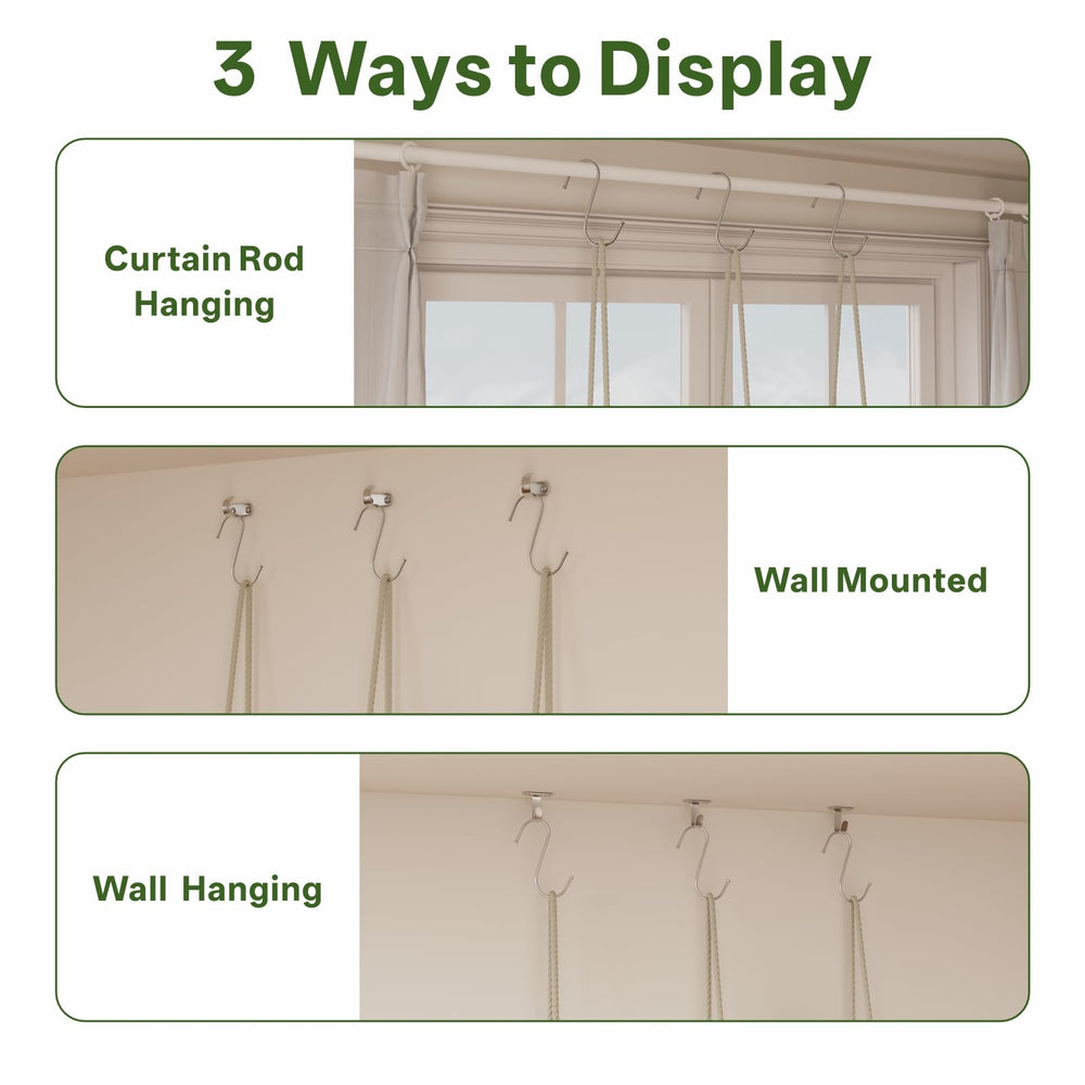 Drconox mounted on a curtain rod demonstrating easy installation flexibility