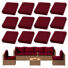 DREAHOTEXTIL front view of 12-piece cover set showing neat folded pack and color