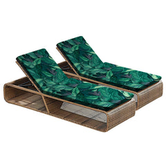DREAHOTEXTIL front view of two-pack lounger covers protects cushions