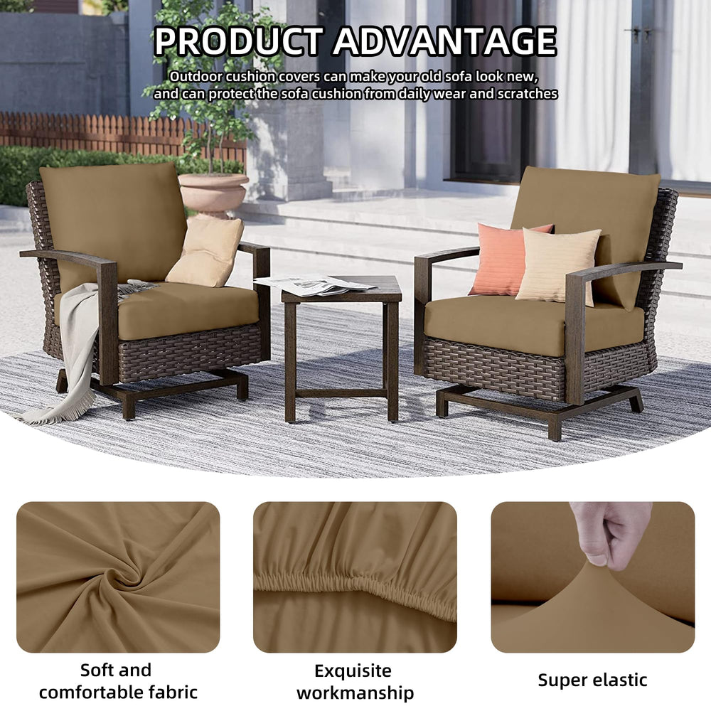 DREAHOTEXTIL installed on patio sectional demonstrating instant refresh