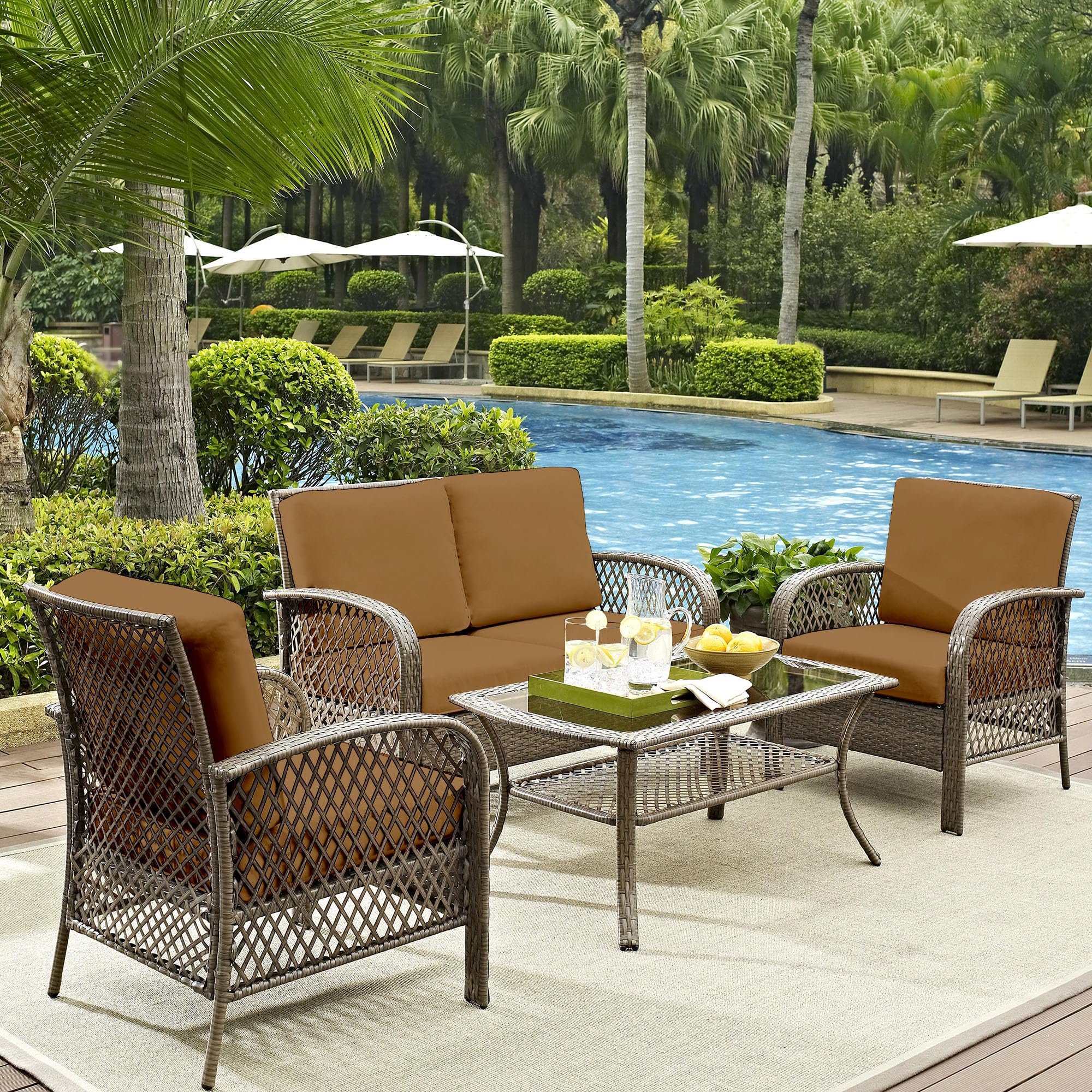 DREAHOTEXTIL styled patio setting showing covers enhancing outdoor relaxation
