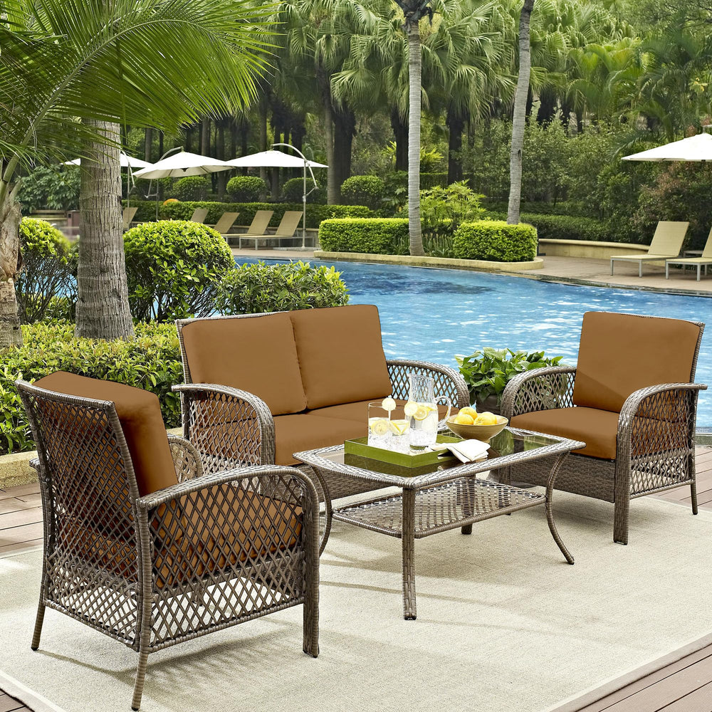 DREAHOTEXTIL styled patio setting showing covers enhancing outdoor relaxation