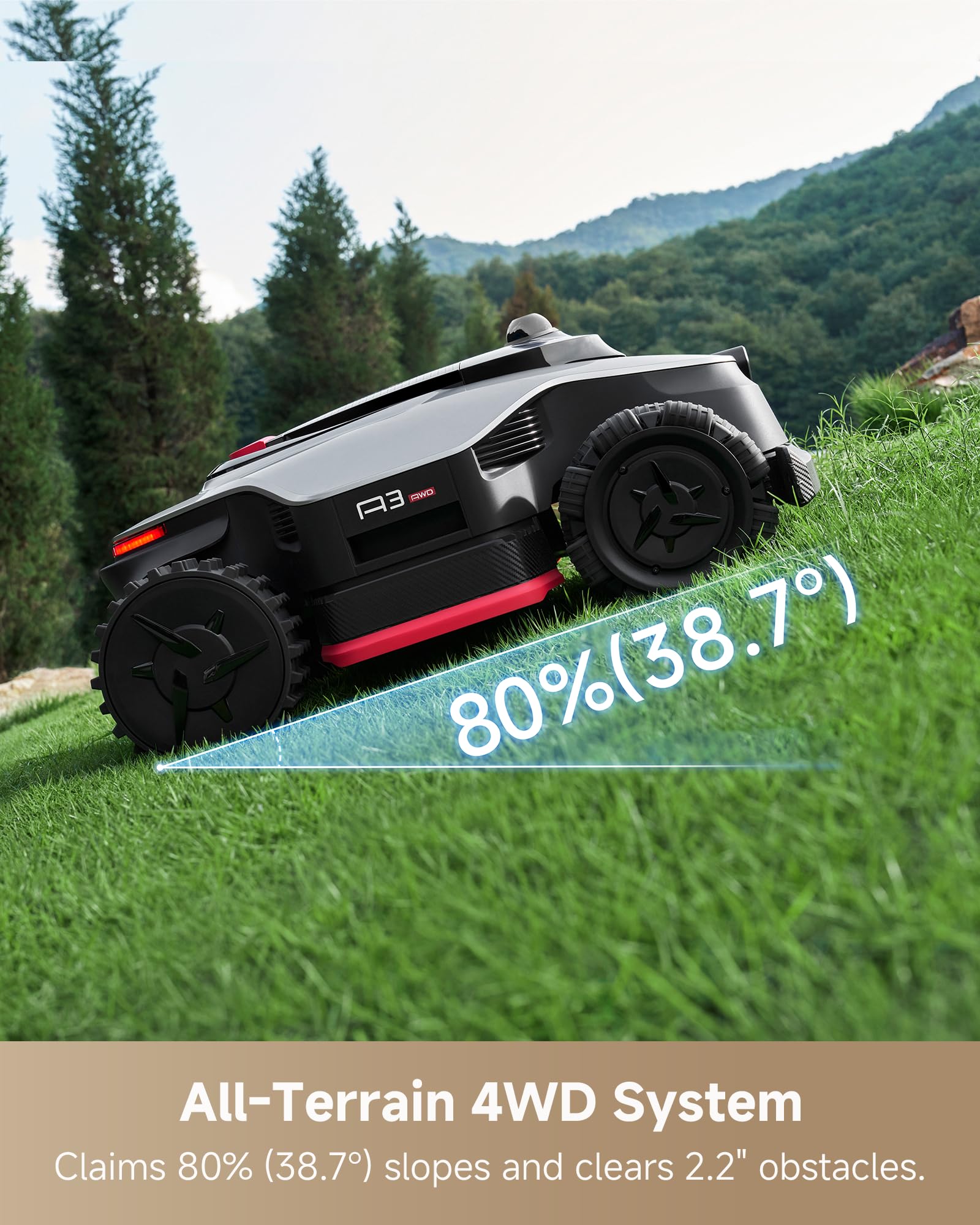 dreame lidar sensor array scanning yard for precise mapping and safety