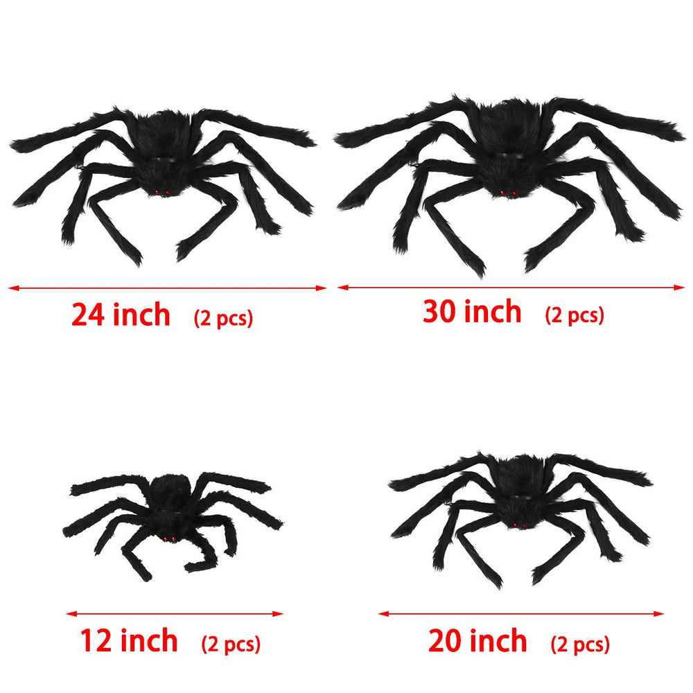 Dreampark spider crawling through garden bed adding depth and Halloween atmosphere