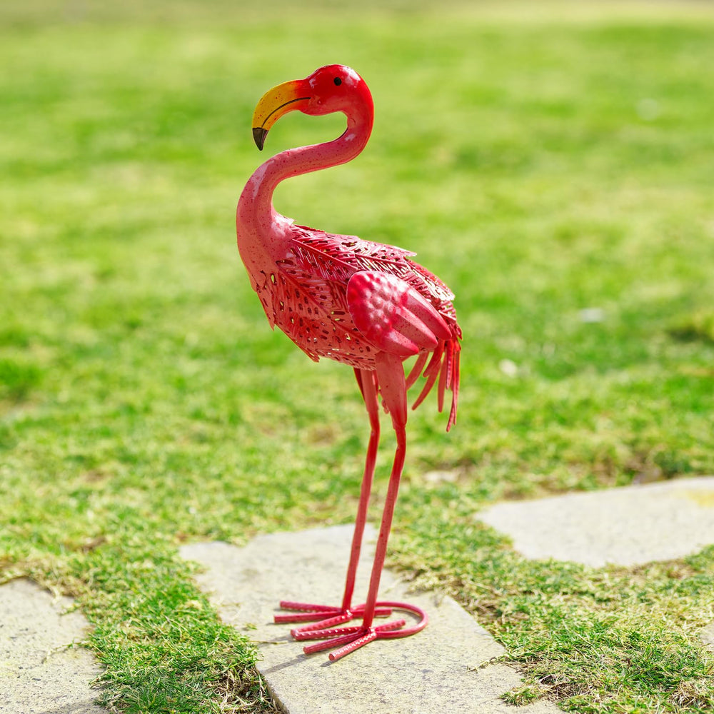 dreamskip flamingo displayed in window as indoor decor that enhances event styling