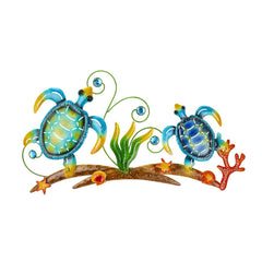 dreamskip front view of sea turtles wall art showing coastal focal point