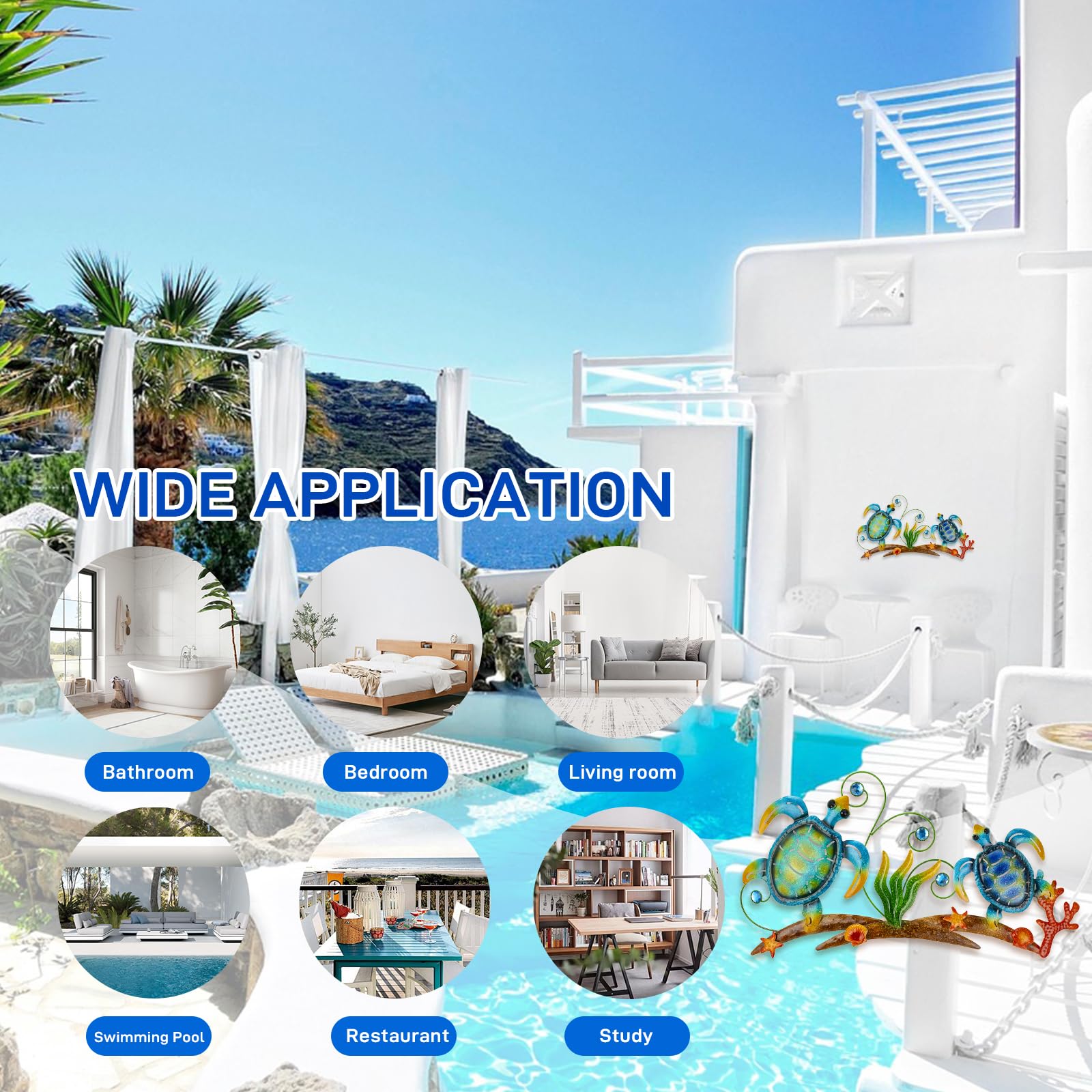 dreamskip installation on garden fence creating seaside atmosphere
