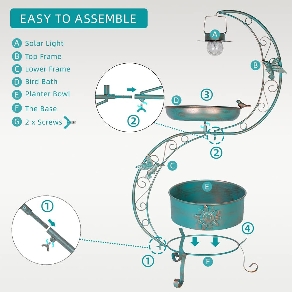 DREAMSOUL birdbath staged in garden demonstrating habitat creation and decor benefit